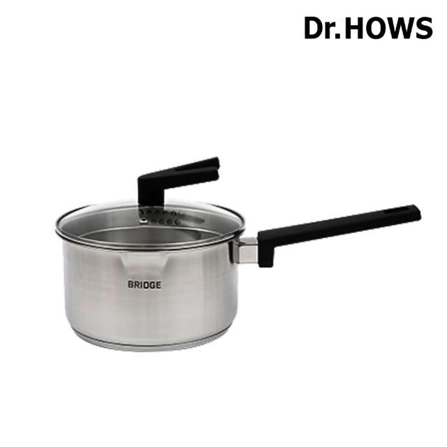 【Dr.Hows】BRIDGE 18cm不銹鋼單柄湯鍋(DR-BR1825)
