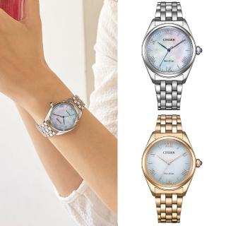 【CITIZEN 星辰】L系列 光動能錶 女錶 手錶(EM1140-80D.EM1143-81X)
