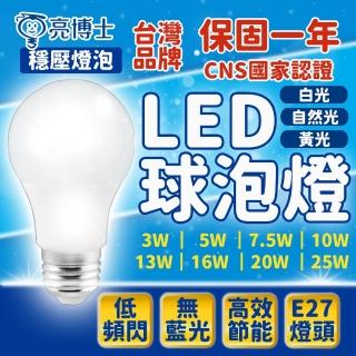 【威富登】亮博士 保固2年 led 燈泡 10W 球泡燈 超節能 無藍光 省電 全電壓 電燈 E27 燈座(燈泡)