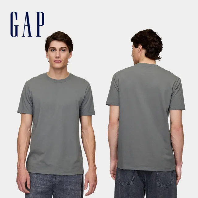 【GAP】男女裝 Logo純棉印花圓領短袖T恤/素T-多款任選(502022&842063)