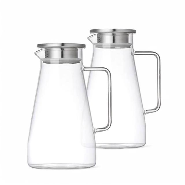 【美味好伙伴】耐熱玻璃冷水壺 1600ml(買一送一)