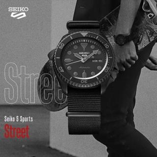 【SEIKO 精工】5 Sports 啞光黑極限潮流運動機械錶/42.5mm(SRPD79K1/4R36-07G0F)