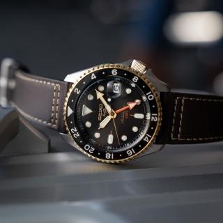 【SEIKO 精工】5 Sports 機械腕錶/黑金咖42.5mm(4R34-00A0J/SSK036K1)