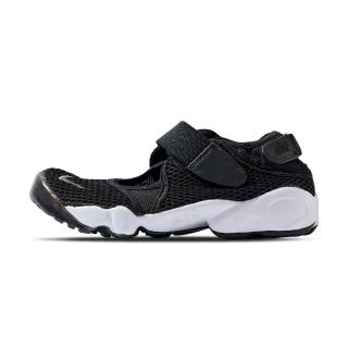 【NIKE 耐吉】Air Rift BR 男鞋 女鞋 黑白色 忍者鞋 魔鬼氈 涼鞋 848386-001