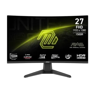 【MSI 微星】MAG 276CF E20 27型 曲面電競螢幕(FHD/VA/200Hz/DP+HDMI/HDR/0.5ms反應)