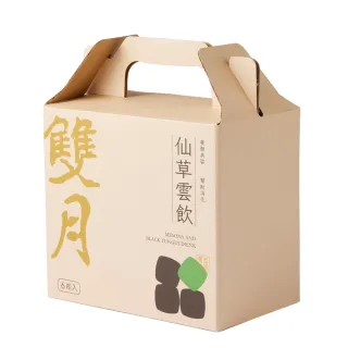 雙月食品社-仙草雲飲禮盒4盒(共24瓶;240gX6瓶/盒;仙草黑木耳飲;送禮推薦)
