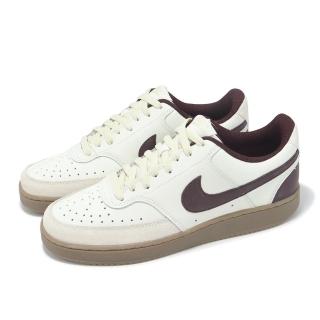 【NIKE 耐吉】休閒鞋 Court Vision LO 男鞋 米白 棕 巧克力色 復古 膠底(HV2530-101)