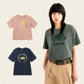 【Roots】男女款-精選Roots 經典海狸圖案LOGO短袖T恤(多款可選)