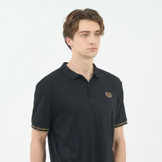 【GIORDANO 佐丹奴】男裝刺繡短袖POLO衫 Liquid Touch系列(09 標誌黑)