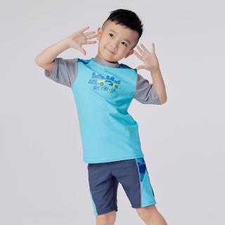 【haolang 浩浪】Haolang 都市汽車男童短袖泳衣(55702上衣)