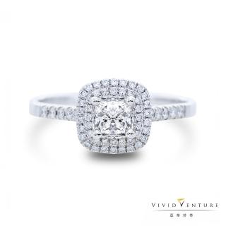 【Vividventure 亞帝芬奇】GIA 50分 DSI2 天然鑽石 鑽石 戒指 幸福光芒(18K金臺)