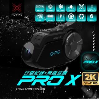 【SPRS】速比爾 PRO X 安全帽用藍牙耳機行車紀錄器 外送族首選款(贈64G記憶卡、贈全、半罩麥克風各１組)