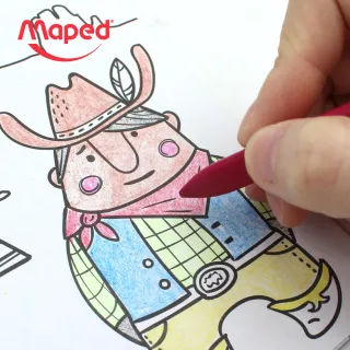 【法國Maped】不沾手三角蠟筆12色