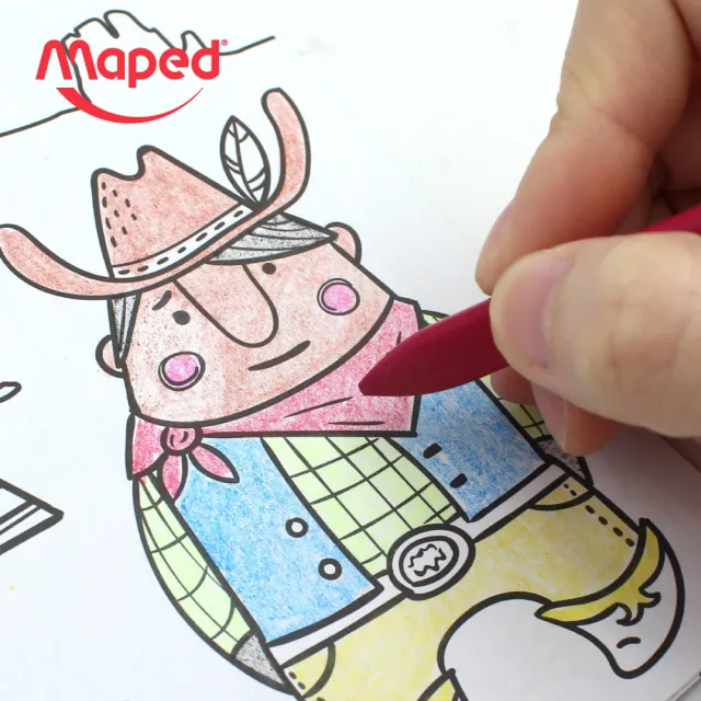 【法國Maped】不沾手三角蠟筆12色