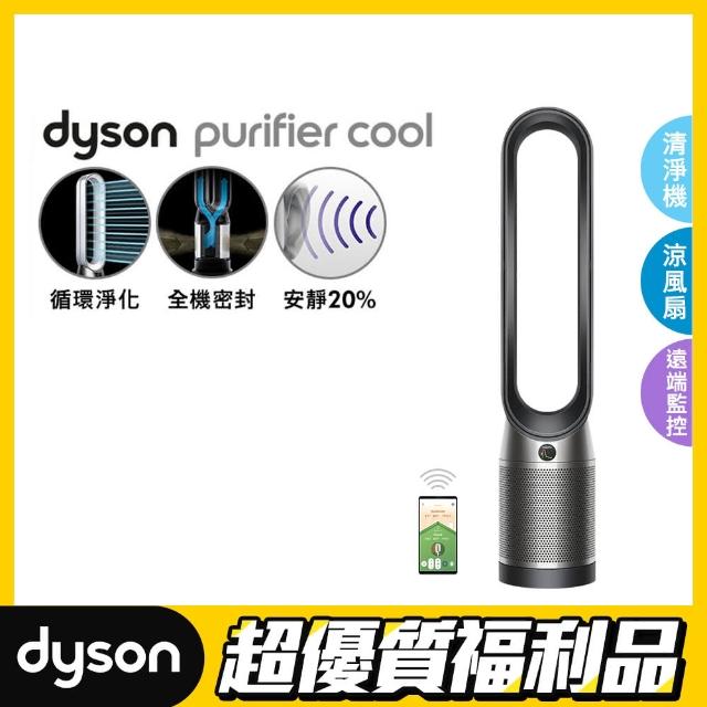 【dyson 戴森 限量福利品】TP07 Purifier Cool 二合一空氣清淨機(黑鋼色)