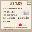 【FUN HOUSE】LED電子蠟燭燈-10入組(電子蠟燭燈 求婚蠟燭 生日派對 無煙蠟燭 排字蠟燭 小夜燈 仿真蠟燭)