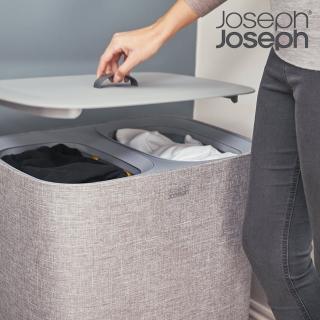 【Joseph Joseph】Tota 90L 分類洗衣籃-雙格(分類 髒衣籃 洗衣籃 雙層隔間 手提袋 新家)