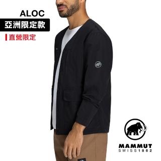 【Mammut 長毛象官方直營】Highland WB Cardigan AF Men 日系防曬開襟風衣外套 男款 黑色 #1012-00840