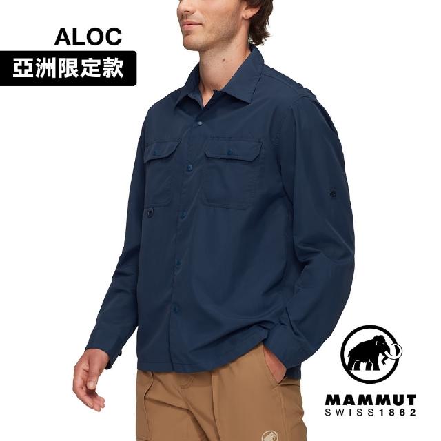 【Mammut 長毛象官方直營】Highland LS Shirt AF Men 日系防曬長袖襯衫 男款 海洋藍 #1015-01630