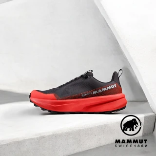 【Mammut 長毛象官方直營】Aenergy Mtn Low GTX 防水低筒越野健行鞋 男款 黑/經典紅 #3030-05300