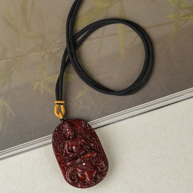 【MoonDy】飾品 佛牌項鍊 項鍊 紫檀木 十二生肖 吊墜 本命年 天然紫檀 掛墜 保平安 招財納福 木雕