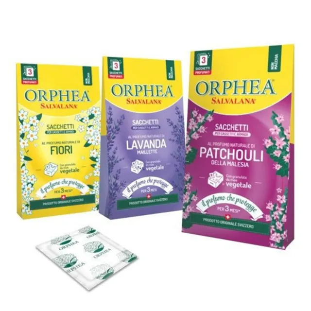 【ORPHEA 歐菲雅】衣物香氛袋1+1  經典花香  薰衣草  廣藿香(可取代樟腦丸、增添衣物香味)