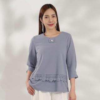 【水衫】仿絲柔棉雅緻蕾絲上衣4入(L09-06)