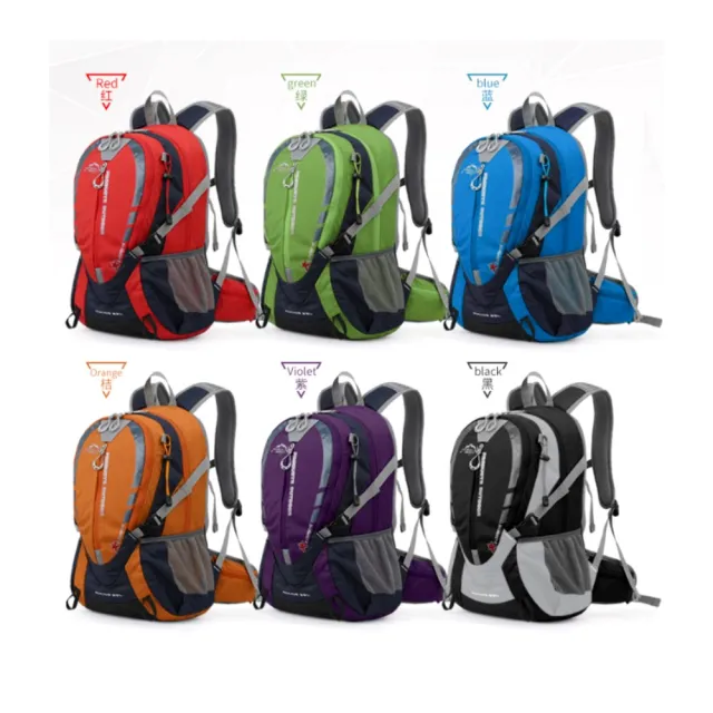 【May Shop】雙11 兩入 登山戶外包 防水包 旅遊包25L騎行雙肩包(兩入一組 情侶款)