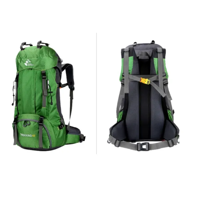 【May Shop】露營背包 戶外登山健行 60L登山包 徒步旅行背包(美型推薦款)