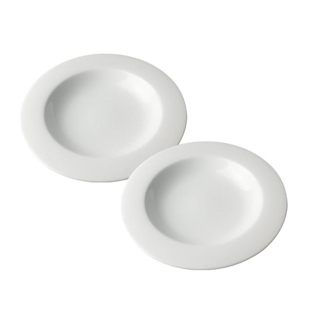 【NORITAKE】詩羅恩純白系列-義大利麵盤-28CM(2入)