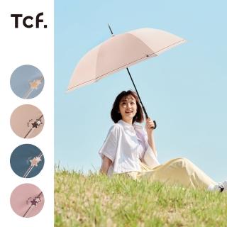 【大振豐】Tcf.星辰漫步 黑膠防曬 直傘 直骨自動傘(防曬傘 淑女傘 黑膠 抗UV)