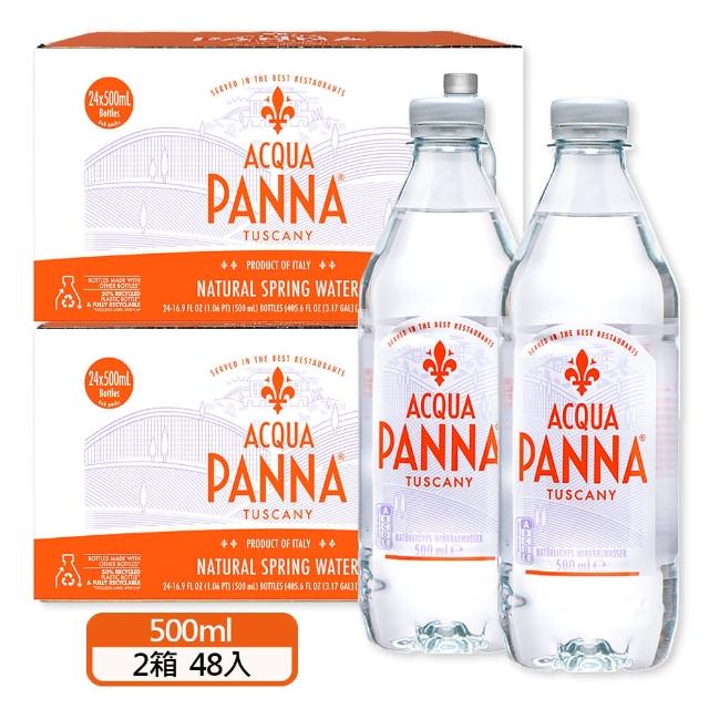 【Acqua Panna 普娜】天然礦泉水PET500mlx2箱(共48入 效期:2026/1)