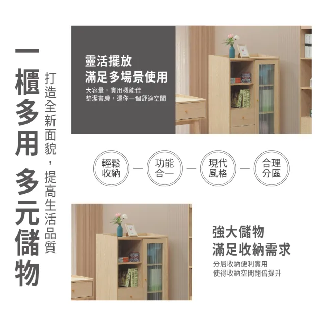 【ASSARI】2.7尺喬伊收納櫃(寬81x深40x高125cm)