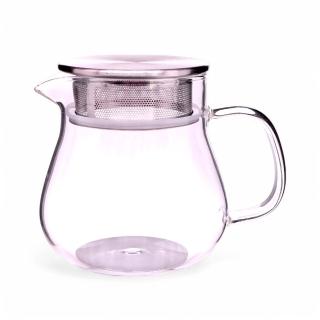 【美味好夥伴】不鏽鋼濾網壺蓋 耐熱玻璃壺 460ml(茶壺 泡茶壺 茶具)