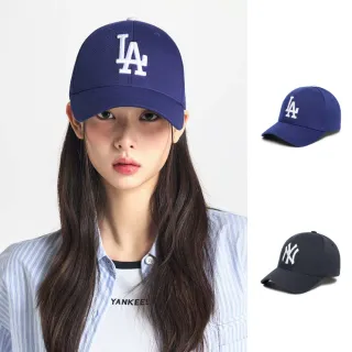 【MLB】固定式硬頂棒球帽 全封帽 道奇/洋基隊(3ACP1201N-兩色任選)
