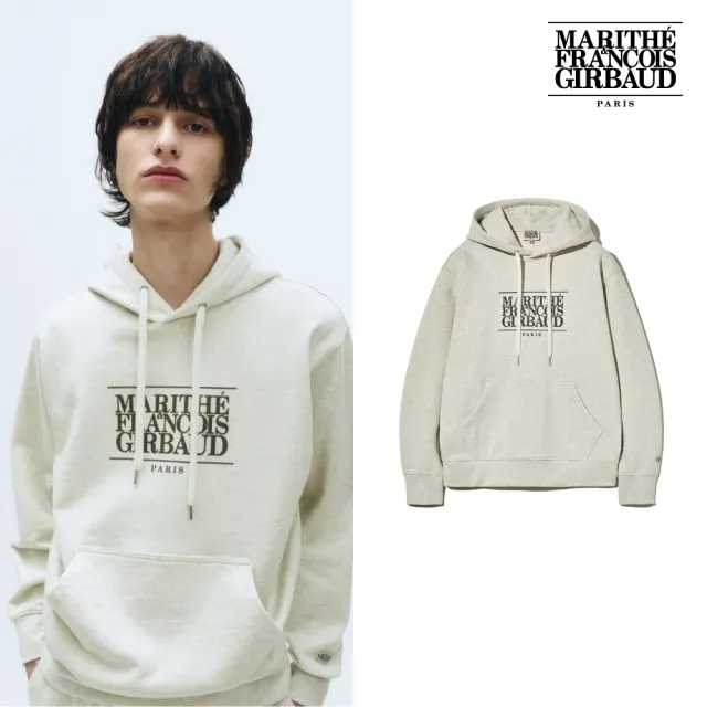 【MARITHE FRANCOIS GIRBAUD】官方旗艦 經典LOGO帽T MFG(燕麥色)