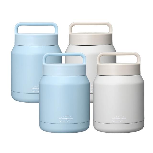 【THERMOcafe 凱菲】買1送1_不鏽鋼真空保溫食物罐650ml(TCHF-650+TCHF-650)