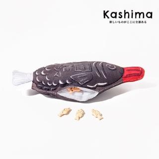 【kashima】魚型醬油瓶寵物玩具(可藏食 發聲玩具 響紙 貓薄荷 貓狗適用)