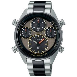 【SEIKO 精工】Prospex系列 限量款40週年太陽能計時腕錶/咖啡x雙色42mm(8A50-00C0N/SFJ005P1)