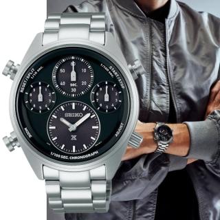 【SEIKO 精工】Prospex系列 限量款40週年太陽能計時腕錶/銀x黑42mm(SFJ003P1/8A50-00A0D)