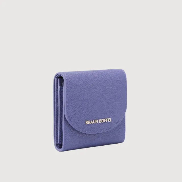【BRAUN BUFFEL 德國小金牛】佩塔斯 3卡兩折短夾-幽夜藍(BF864-401-FD) 錢包送禮推薦