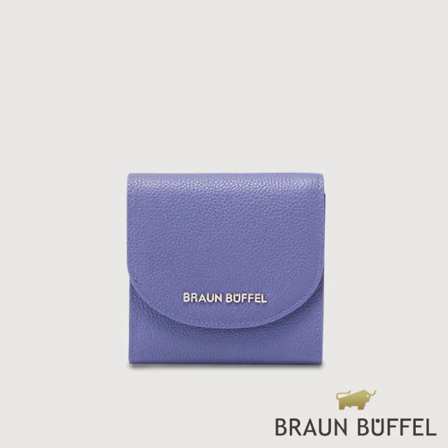 【BRAUN BUFFEL 德國小金牛】佩塔斯 3卡兩折短夾-幽夜藍(BF864-401-FD) 錢包送禮推薦
