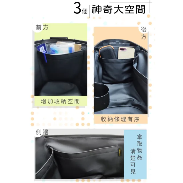 【GOGOBIZ】SYM WOO 115 機車置物袋 機車巧格袋 分隔收納(機車收納袋 巧格袋)