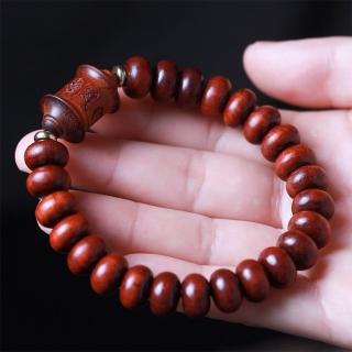 【MoonDy】佛珠手鍊 紫檀木 贊比亞小葉 手鍊 飾品 木質念珠 六字箴言手鍊 手串 男女適用 男佛珠 串珠手鍊