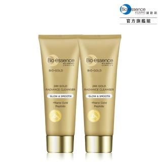 【Bio-essence 碧歐斯】BIO金萃喚膚潔面霜100g(2入組)
