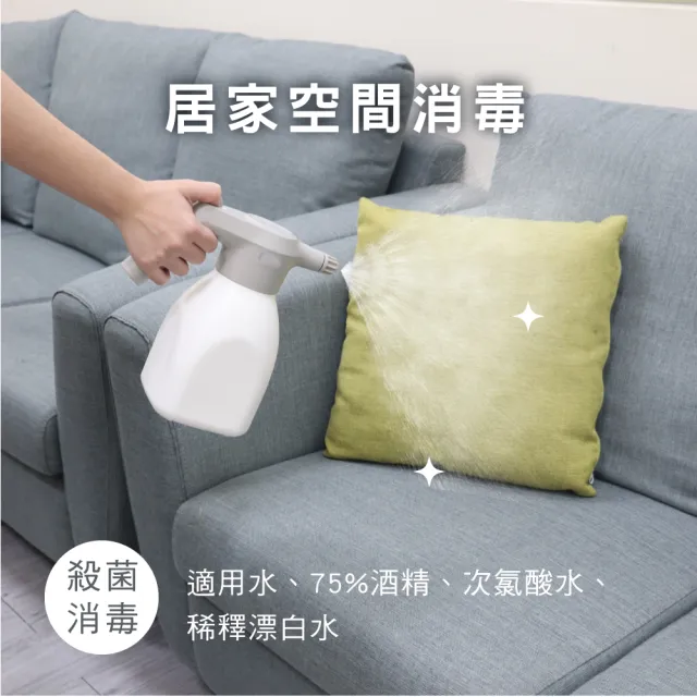 【KINYO】USB充電多功能自動噴灑器1.5L(空間消毒 福利品)