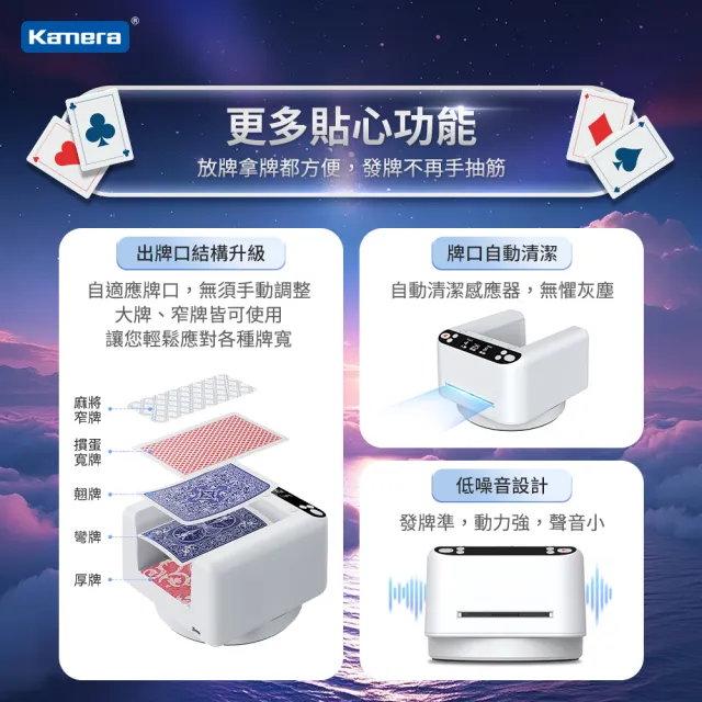 【Kamera】撲克牌自動發牌機 MAX 第三代(遙控款/ACE 5)