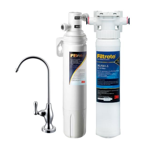 【3M】S003櫥下型可生飲淨水器+前置PP系統(專人到府安裝+鵝頸龍頭)