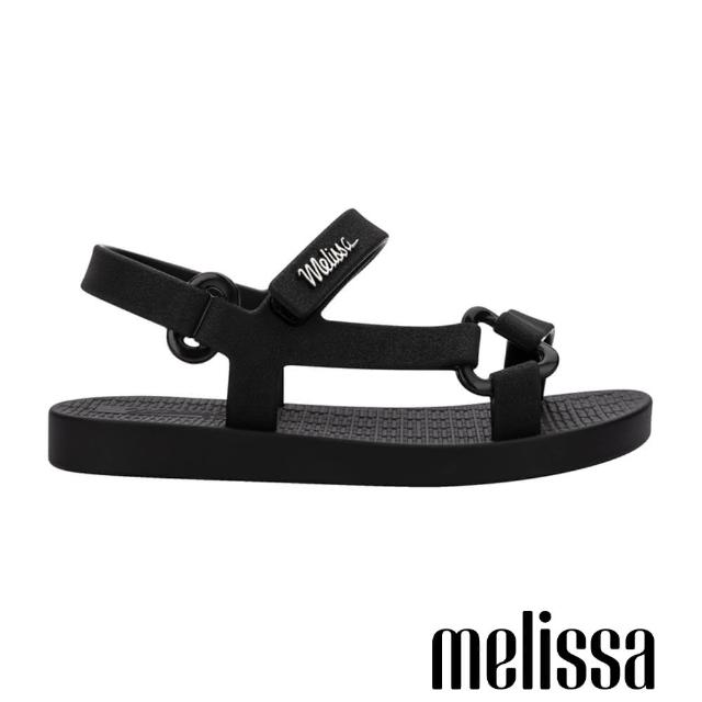 【Melissa】經典素面Logo涼拖鞋-幼童(黑色)