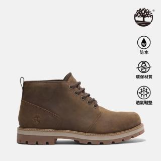 【Timberland 官方旗艦】男款鐵鏽色防水中筒休閒靴(A69TWEM6)
